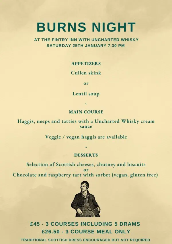 Burns Night Dinner & Drams at the Fintry Inn 2025 - Image 2